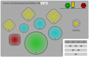 Schlagzeug-Spiel (Screenshot)
