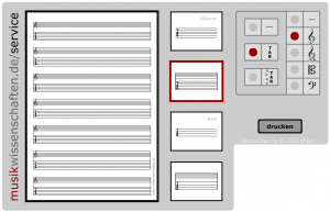 Tabulatur-Drucker (Screenshot)