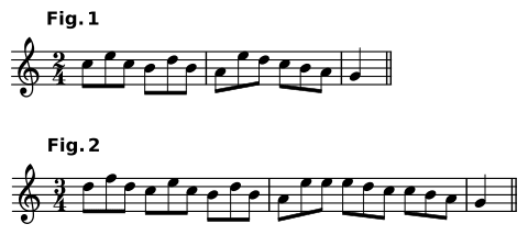 Artikel "Takt" - Beispiel 14: triolische Takte