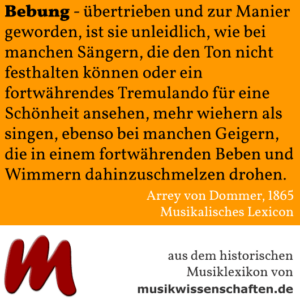 Bebung (Dommer 1865)