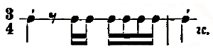 Triangel, Notation