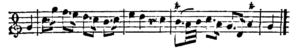 Grave, Notenbeispiel