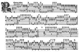 Lautentabulatur, Italien 1509