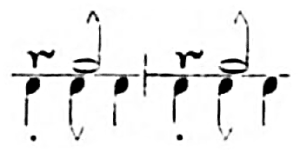 Akzentrückung Dreivierteltakt (Dommer 1865)